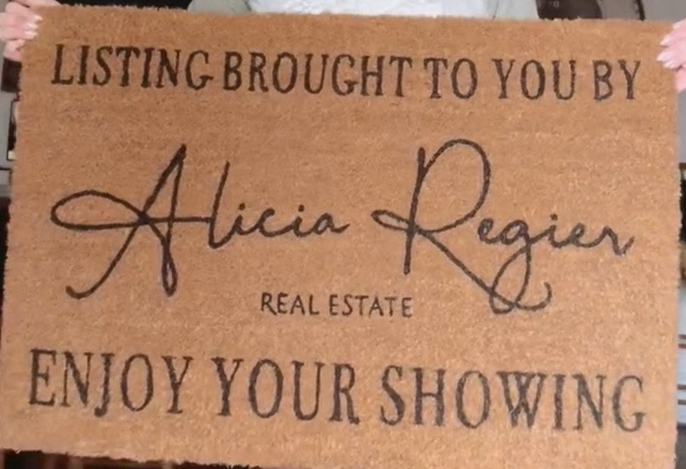 Realtor doormat for Open Houses