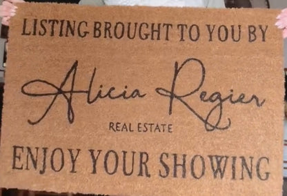 Custom Realtor Mat